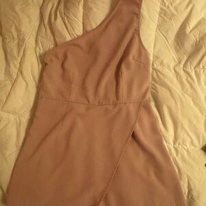 superdown One-Shoulder Pink Romper